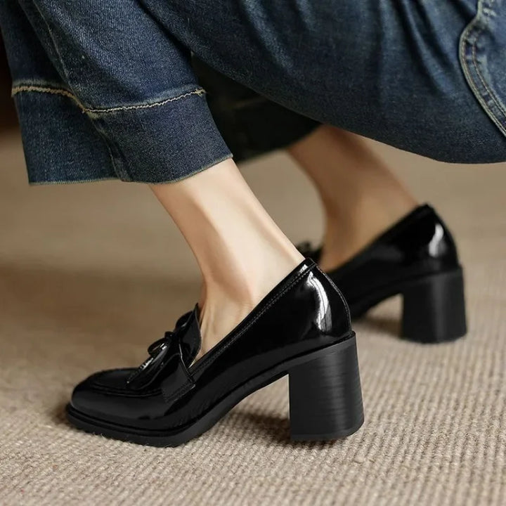 Eleanor™ | Tassel Loafer Heel Pumps