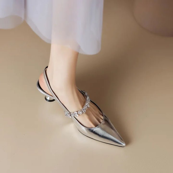 Maribel™ | Crystal Slingback Pumps
