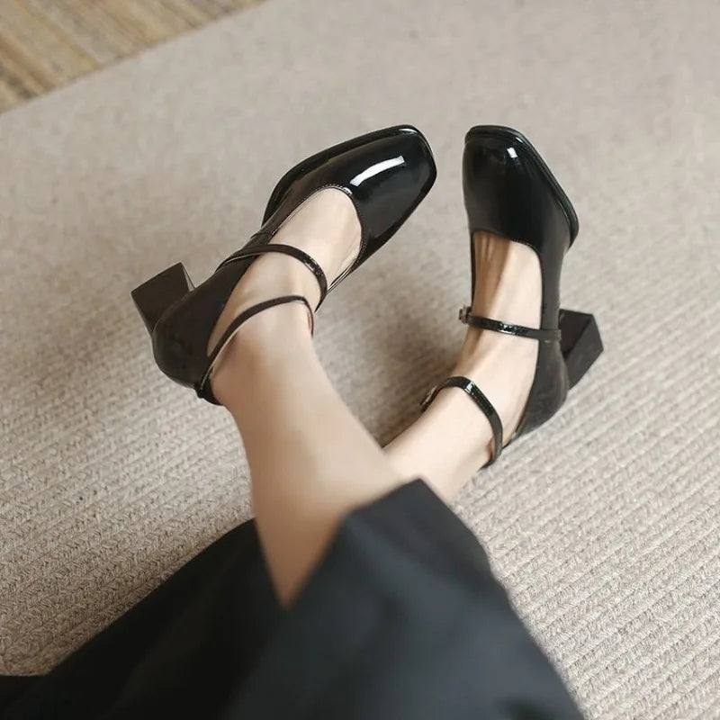 Amelia™ | Elegant Ankle Strap Pumps