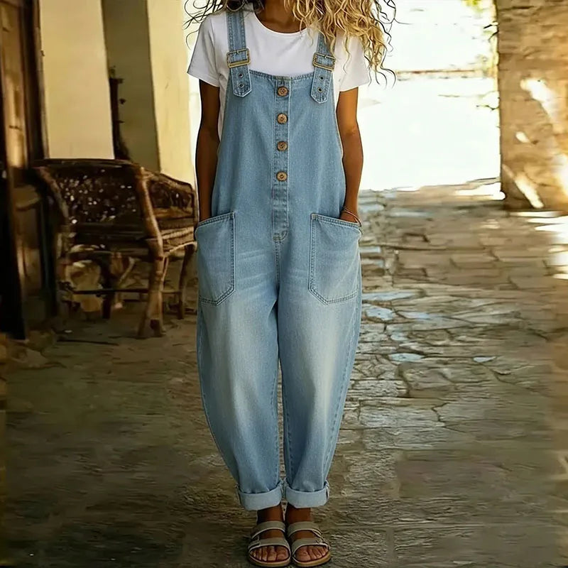 Carla™ | Vintage Soft-Look Overalls