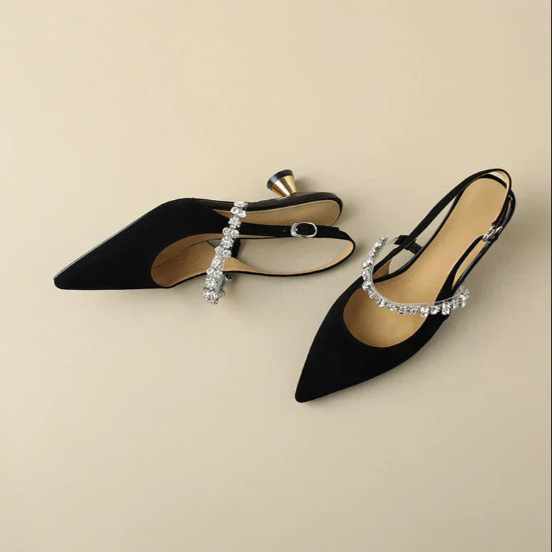 Maribel™ | Crystal Slingback Pumps