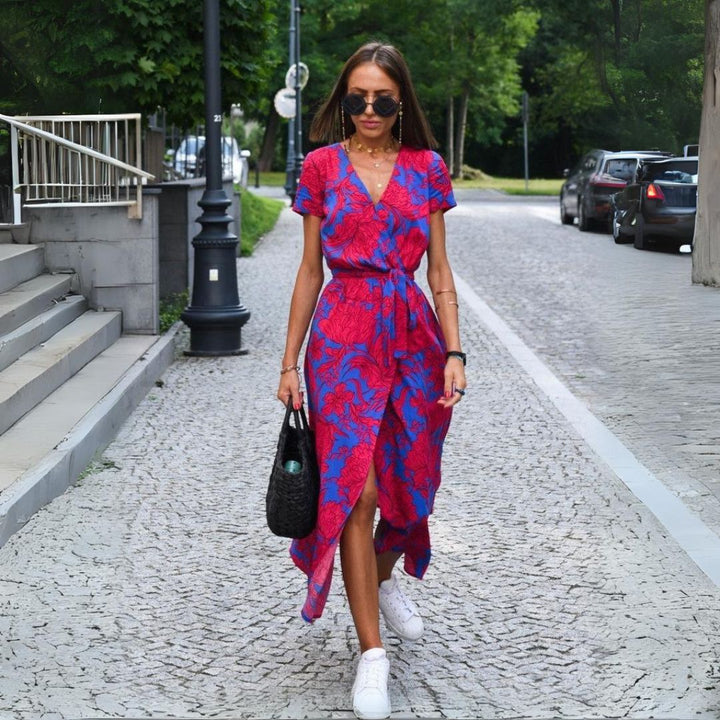Zelda™ | V-Neck Floral Maxi