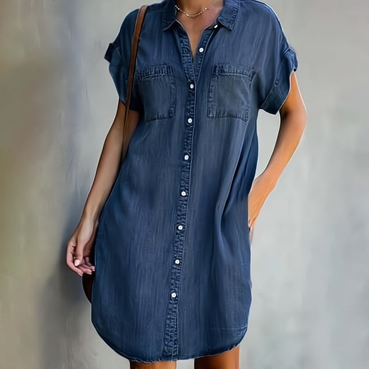 Bess™ | Classic Button-Down Shirt Dress