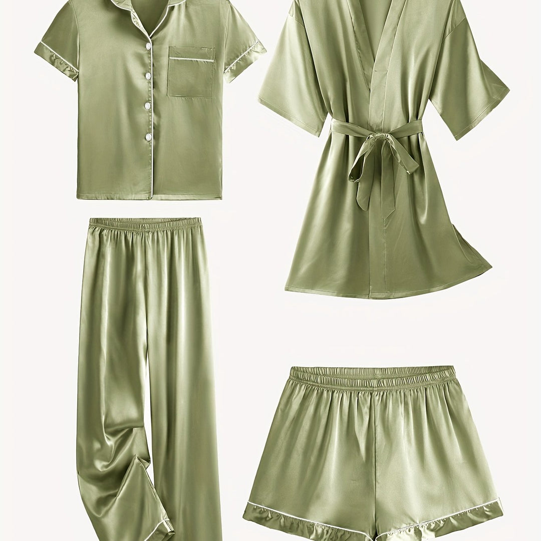 Victoria™ | 4-Piece Elegant Lounge & Robe Set