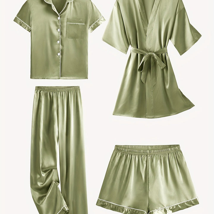 Victoria™ | 4-Piece Elegant Lounge & Robe Set