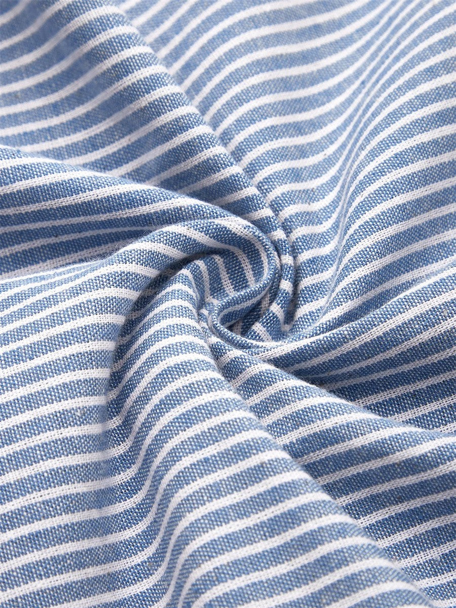 -Coralie™ | Crisp Striped Summer Maxi-