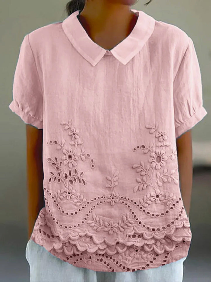 Celia™ | Floral Embroidered Shirt