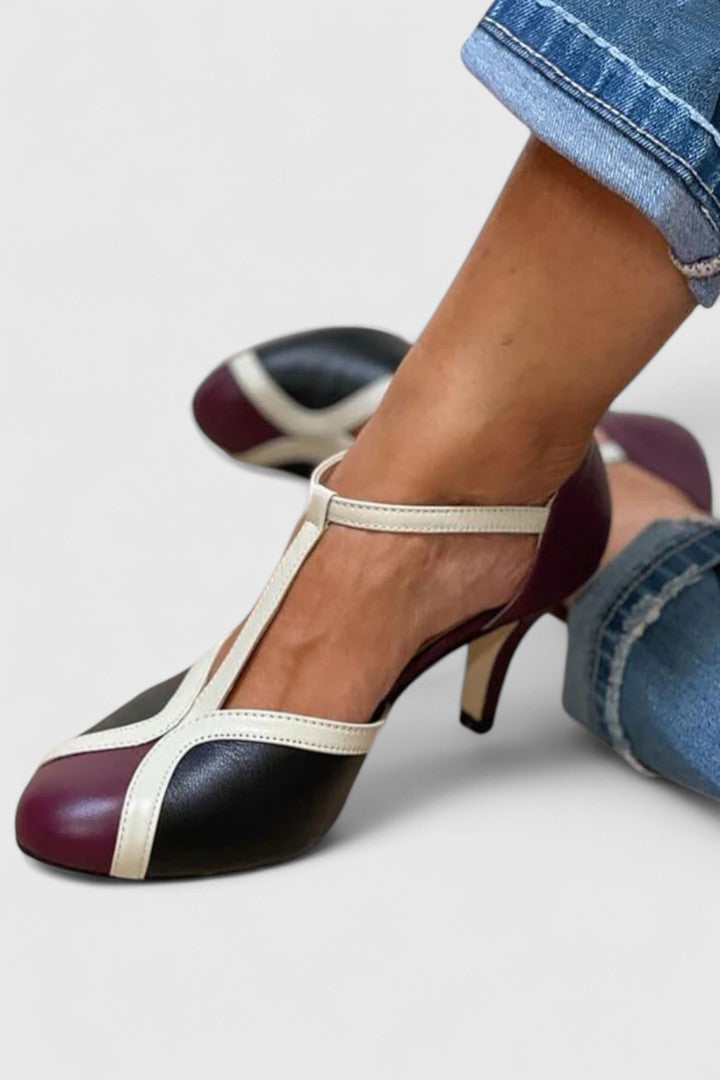 Alessia™ | T-Strap Statement Heels