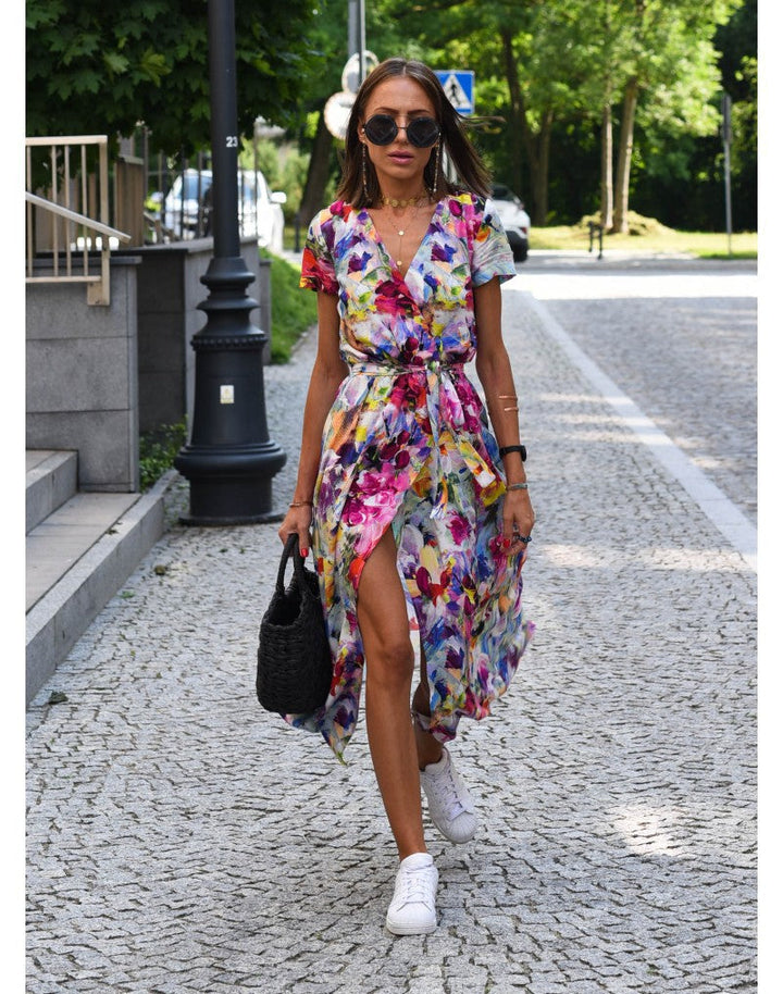 Zelda™ | V-Neck Floral Maxi