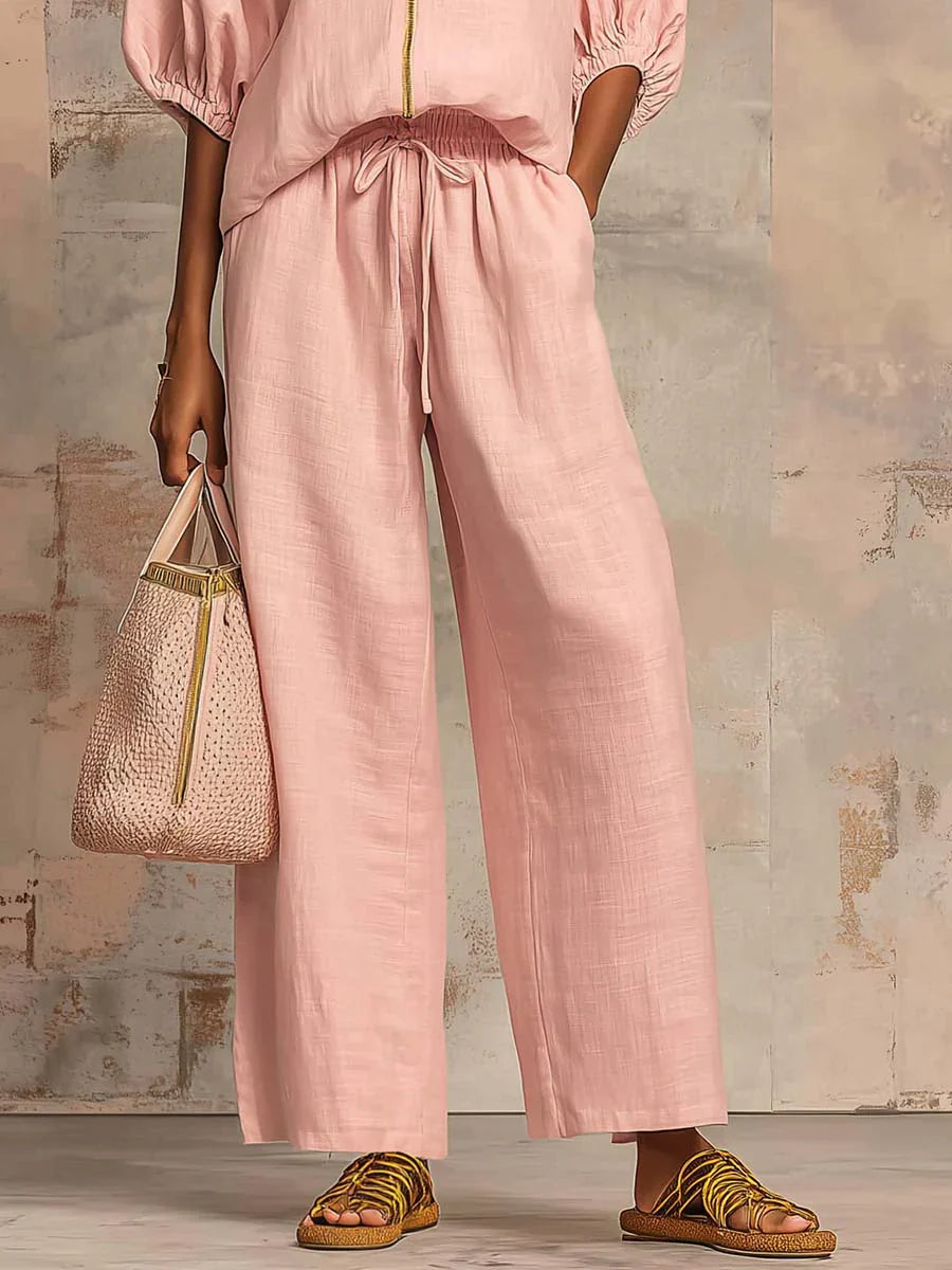 Hermione™ | Shirt-Style Two-Piece Set